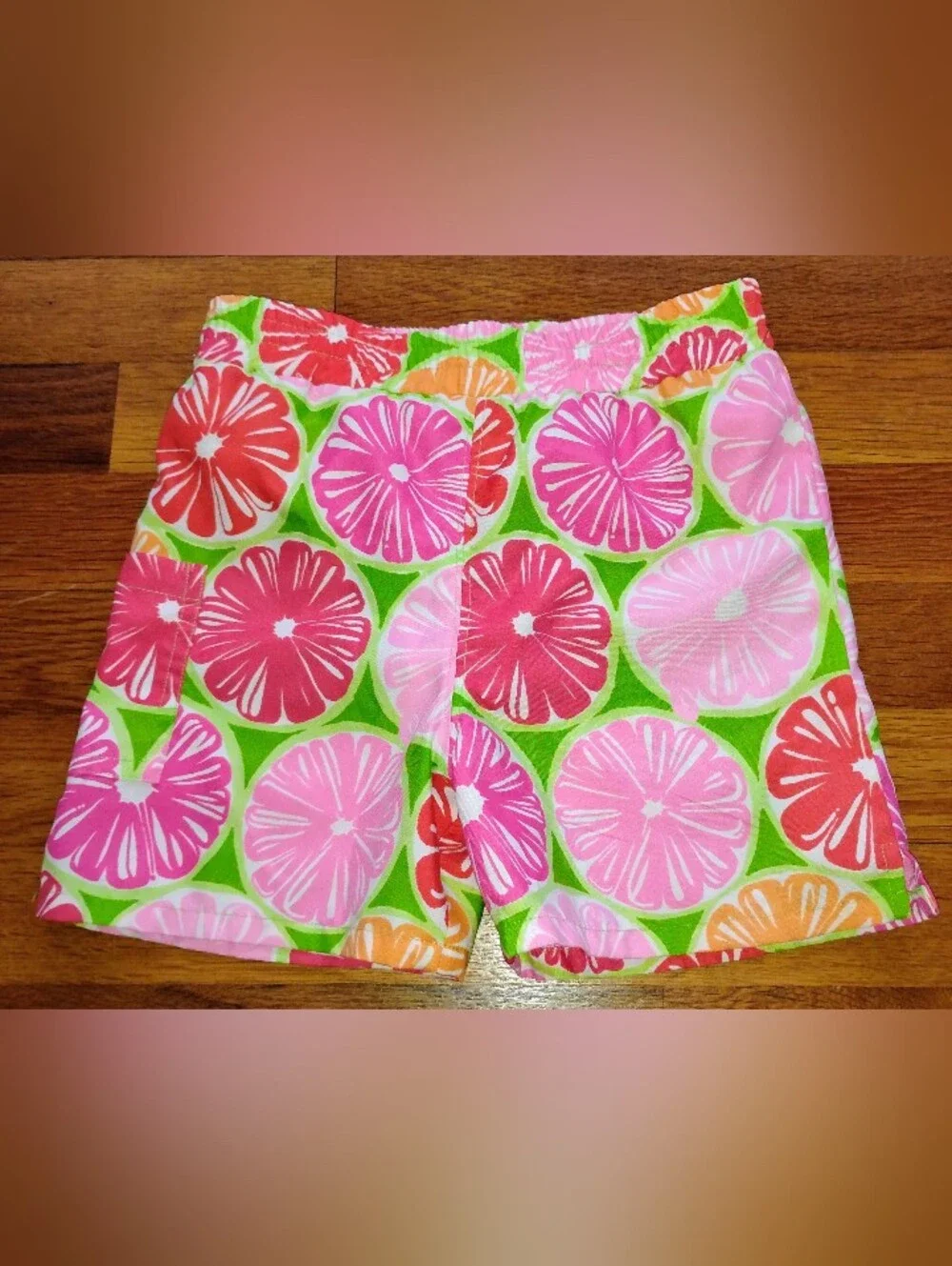 Lilly Pulitzer Boys White Label Juice Stand Swim Bottoms Trunks Size XS (2T/4T)